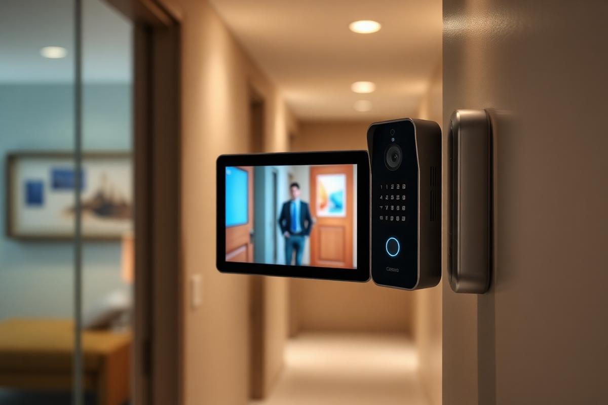 Installation visiophone connecté — immeuble Paris 16e